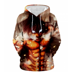 Attack on Titan/Shingeki No Kyojin Cartoon Long Sleeve Sweater Anime Hooded