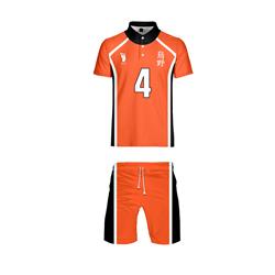 haikyuu anime 3d printed polo set