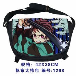 2 Styles Demon Slayer: Kimetsu no Yaiba Japanese Cartoon Anime Single Shoulder Bag