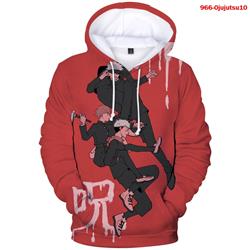 jujutsu kaisen anime 3d printed hoodie
