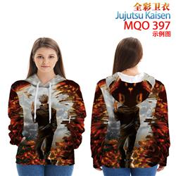jujutsu kaisen anime 3d printed hoodie