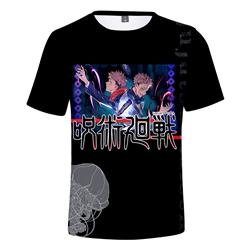 jujutsu kaisen anime 3d printed tshirt