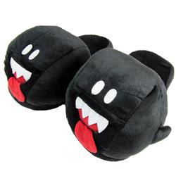 super mario plush slipper