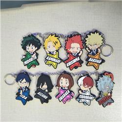 my hero academia anime rubber keychain random selection