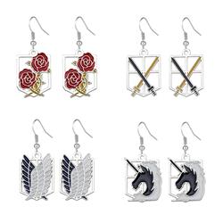 attack on titan anime earring