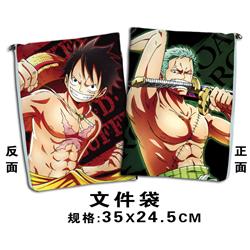 one piece anime file bag