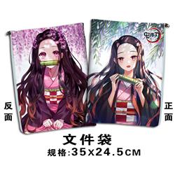 demon slayer kimets anime file bag