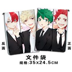 my hero academia anime file bag