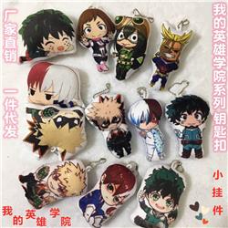 my hero academia anime plush keychain 10cm random selection