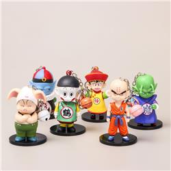 Dragon Ball anime PVC keychain，price for a set of 6 pcs