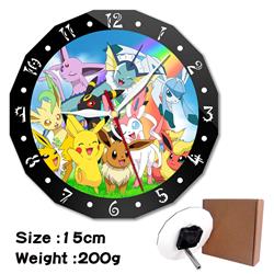 pokemon anime body wall clock