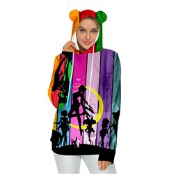 sailormoon anime 3d printed fashion hoodie