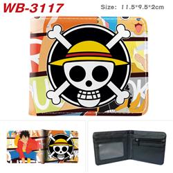 One Piece anime wallet 11.5cm*9.5cm*2cm 17 styles