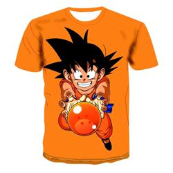 dragon ball anime 3d short sleeve T-shirt