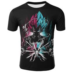 dragon ball anime 3d short sleeve T-shirt