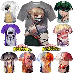 my hero academia anime 3D Printing T-shirt