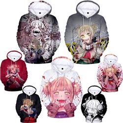 my hero academia anime 3d printed hoodie