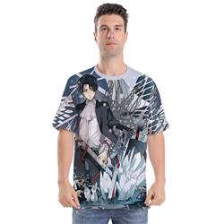 Attack on Titan anime 3D printed T-shirt 22 styels