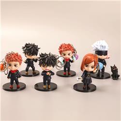 Jujutsu Kaisen anime PVC keychain, price for a set of 6 pcs