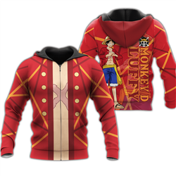 One Piece anime zip hoodie 2 styles