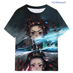 demon slayer kimets anime 3D Printing T-shirt