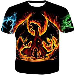 pokemon anime 3d printed T-shirt
