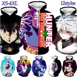 hunter anime 3D Printing hoodie