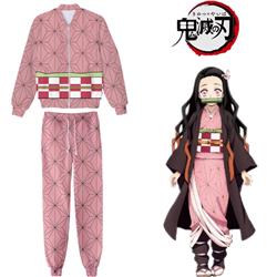 demon slayer kimets anime 3d printed hoodie Sportswear Full Set