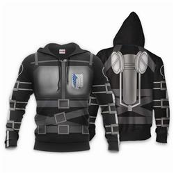 Attack on Titan anime body shape hoodie & zip hoodie 6 styles