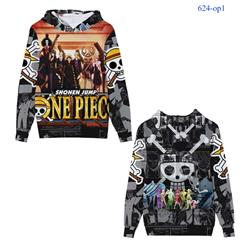 One piece anime 3D printing hoodie