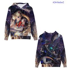SailorMoon anime 3D printing hoodie