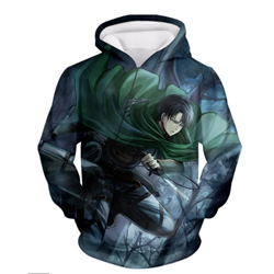 attack on titan anime 3D Printing hoodie