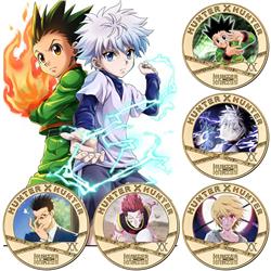 hunter anime Commemorative Coin Collect Badge Lucky Coin Decision Coin