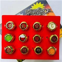 naruto anime ring set