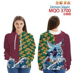 demon slayer kimets anime 3d printed hoodie