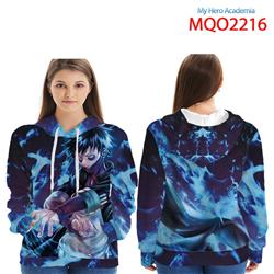 my hero academia anime 3d printed hoodie