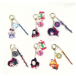 demon slayer kimets anime keychain