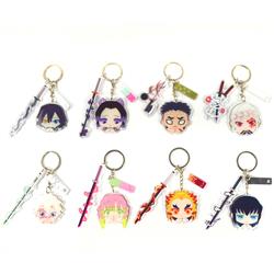 demon slayer kimets anime keychain