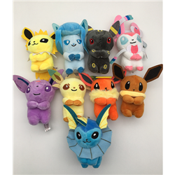 pokemon anime plush for 9 pcs/set 13cm