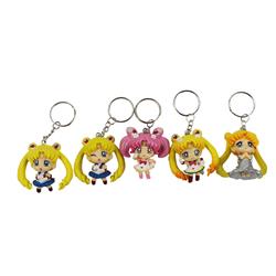 sailormoon anime keychain for 5 pcs