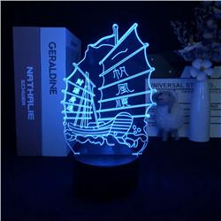 Sailboat led light 7 colours LED light