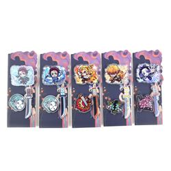 demon slayer kimets anime pin set random selection