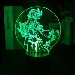 Genshin Impact Noelle anime 7 colours LED light