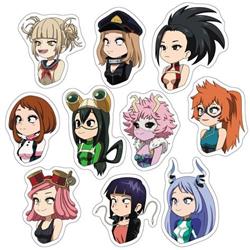 My Hero Acaemia anime car sticker price for a set of 10 pcs