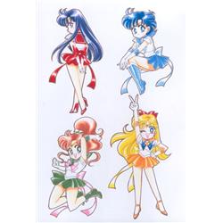 Sailor Moon anime car sticker 3 styles price for a set of 4\5 pcs