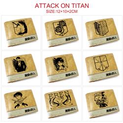 attack on titan anime wallet