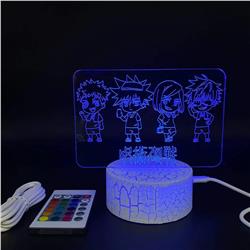 jujutsu kaisen anime 7 colours LED light