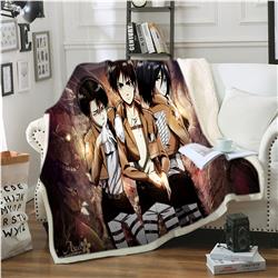 attack on titan anime blanket 150*200cm