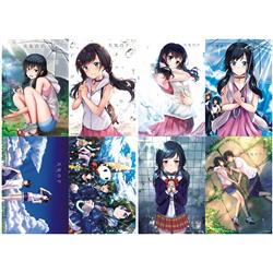 Anime poster price for a set of 8 pcs
