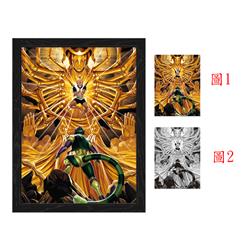 hunter anime 3d poster painting with frame 29.5*39.5cm